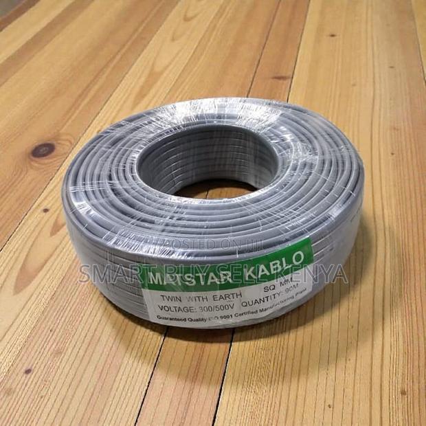 Flexible 2.5mm Twin With Earth Electrical Wiring Cable Long Lasting