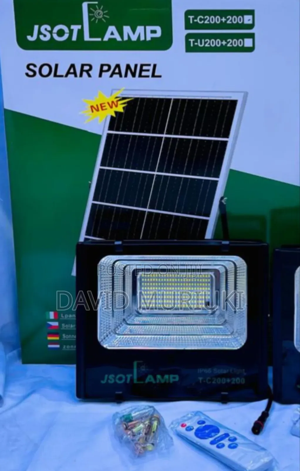 Jsot 2 in 1 Solar Floodlight 200+200wats