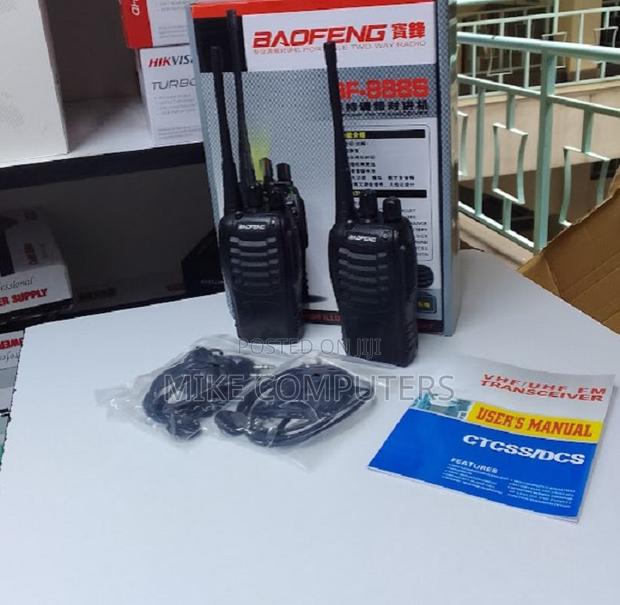 Long Distance Baofeng Bf-888s Walkie Talkie 16ch Rechargeable - Pair