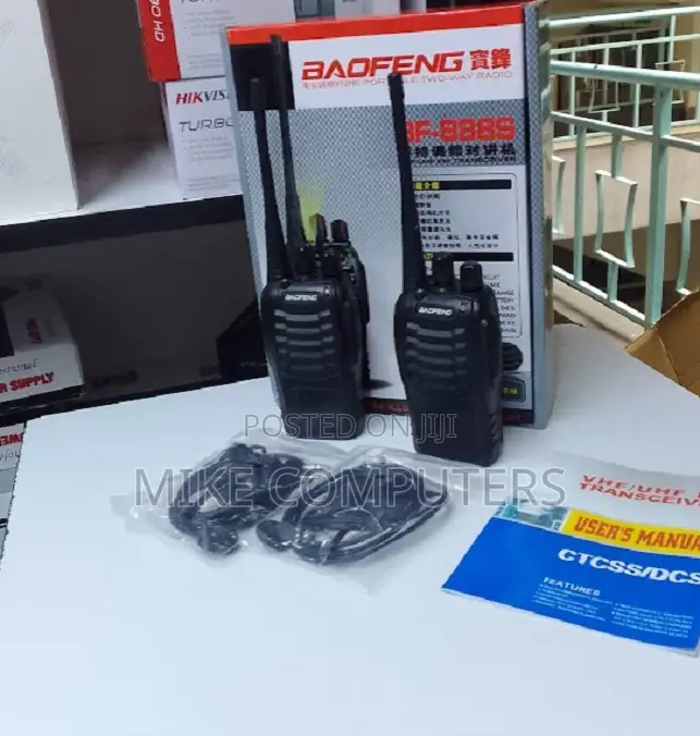 2pcs Portable Baofeng Bf-888s Handheld 16 Channel Long Range Radios
