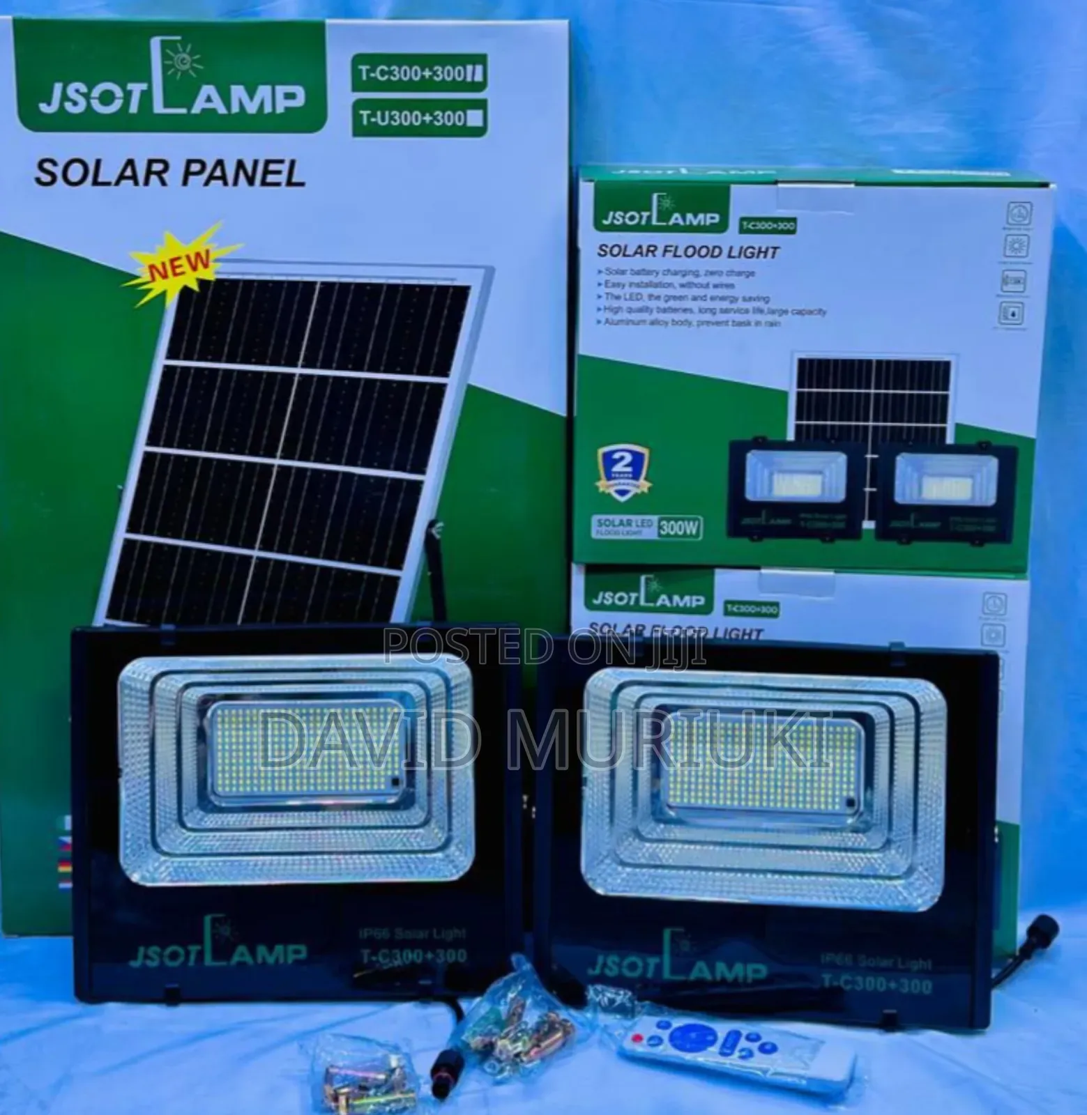 Jsot 2 in 1 Solar Floodlight 100+100wats