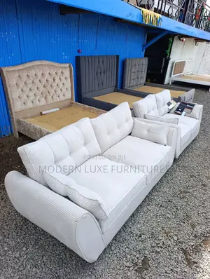 Modern Cream White 5 Seater Sofa/ 5 Seater Sofa