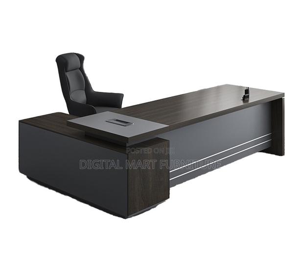 Brown Office Desk With Ample Space - thumbnail 3