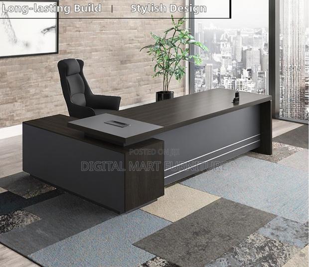 Brown Office Desk With Ample Space - thumbnail 8