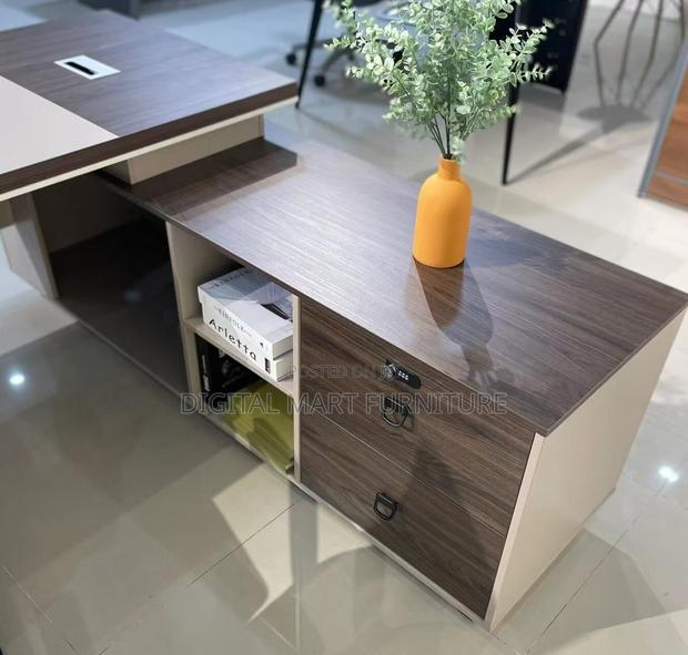 Brown Office Desk With Ample Space - thumbnail 11