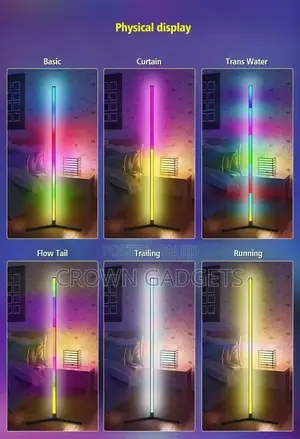Color Changing Rgb Corner Lamp Ambient Floor Light Led