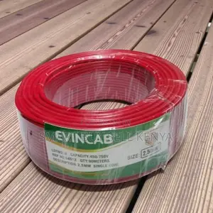 Reliable Red 1.5mm PVC Electrical Wiring Cable for Domestic Connection