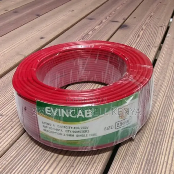 Reliable Red 1.5mm PVC Electrical Wiring Cable for Domestic Connection