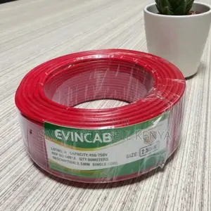 Evin Red 1.5mm 90m PVC Insulated Easy Install Wiring Electrical Cable