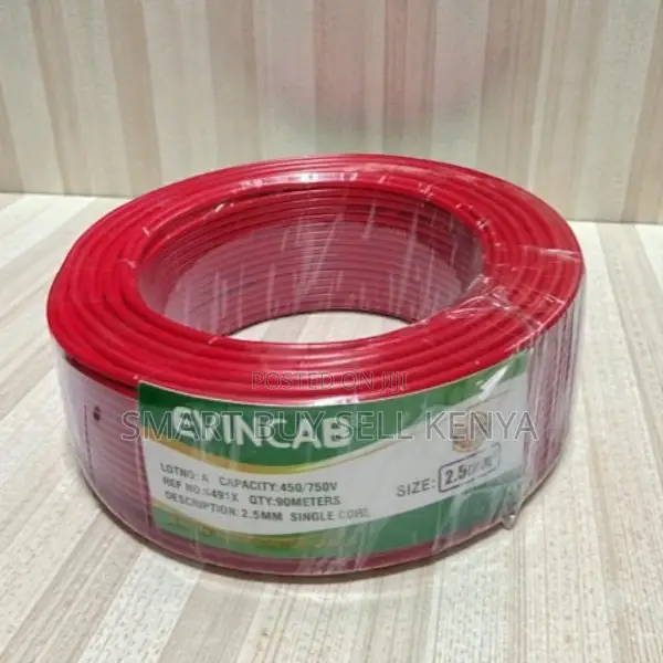 Evin High Quality 1.5mm Red Single Core Domestic Electrical Cable