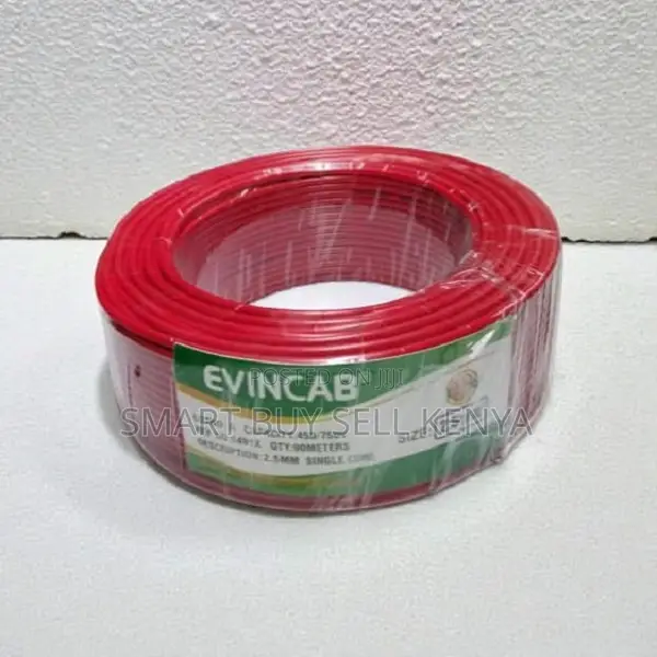 Evin 1.5mm Red PVC Insulated Solid Wire With Long-Lasting Performance