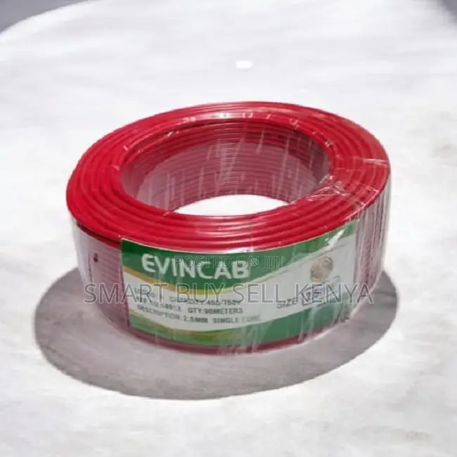 Evin Easy Connect Red 2.5mm 90m Flexible Wiring Electrical Cable
