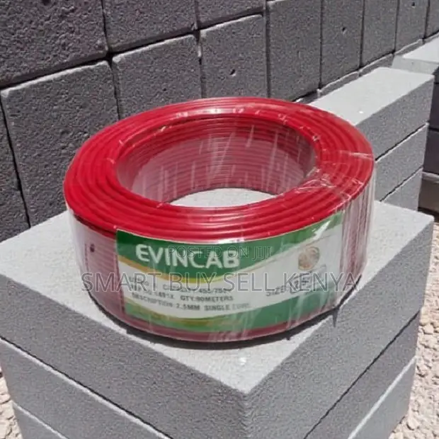 Evin Reliable Flexible Red 2.5mm 90m Heavyduty Wiring Electrical Cable