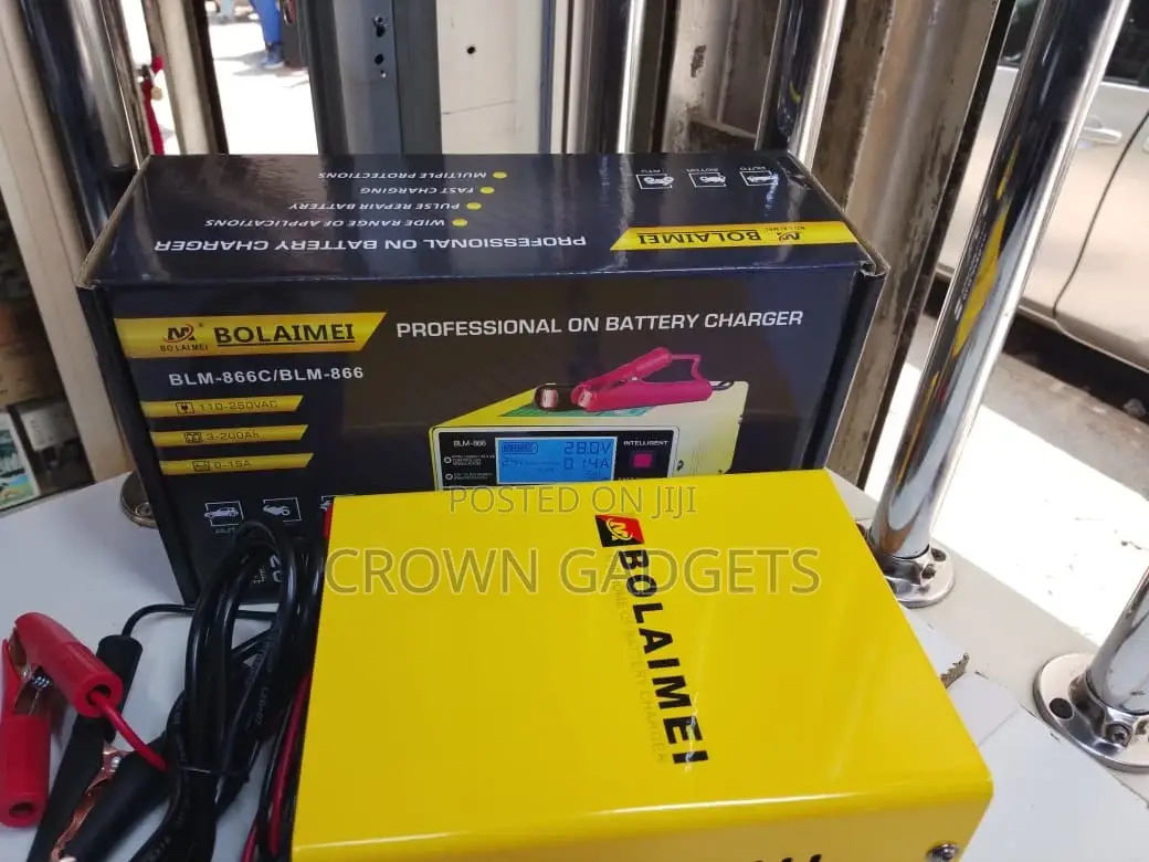 Bolaimei 3-200ah Intelligent Pulse Battery Charger With LCD