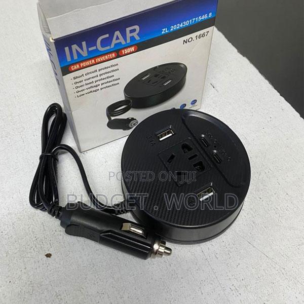 Mini 150w Portable Car Inverters With Dual Usb Ports Dc 12v to Ac 220v