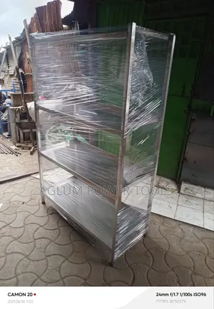 Stainless Steel 6ft Height With 4 Shelves