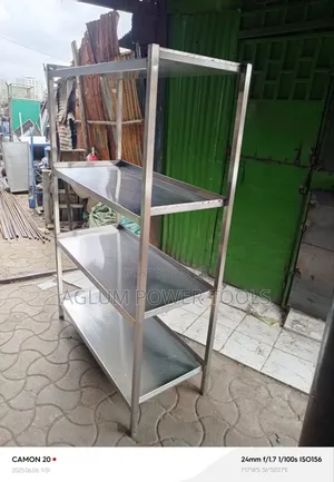 Stainless Steel 6ft Height With 4 Shelves
