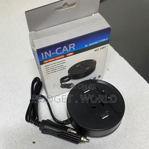 Dual Usb Ports Dc12v/24v to Ac 220v Type-C 1 Sockets Car Inverter