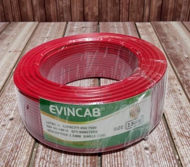 Cost-Effective 2.5mm Red Single Core Solid Domestic Wiring Cable