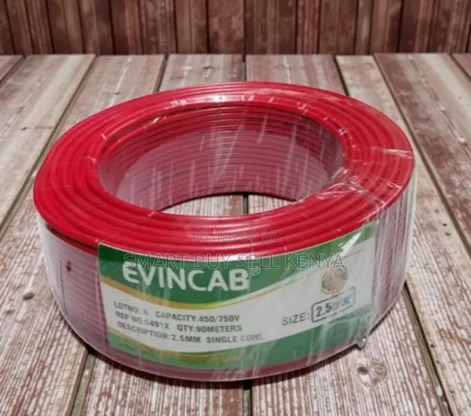 Cost-Effective 2.5mm Red Single Core Solid Domestic Wiring Cable