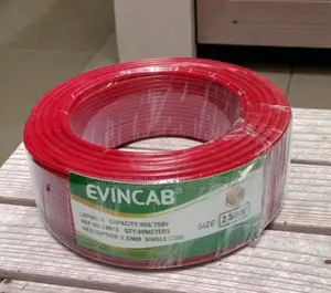 High Strength 2.5mm Red Single Core Electrical Wire Roll