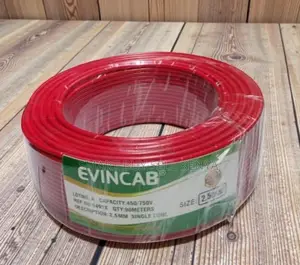Red 2.5mm PVC Insulated Electrical Wire for Home Wiring Single Core