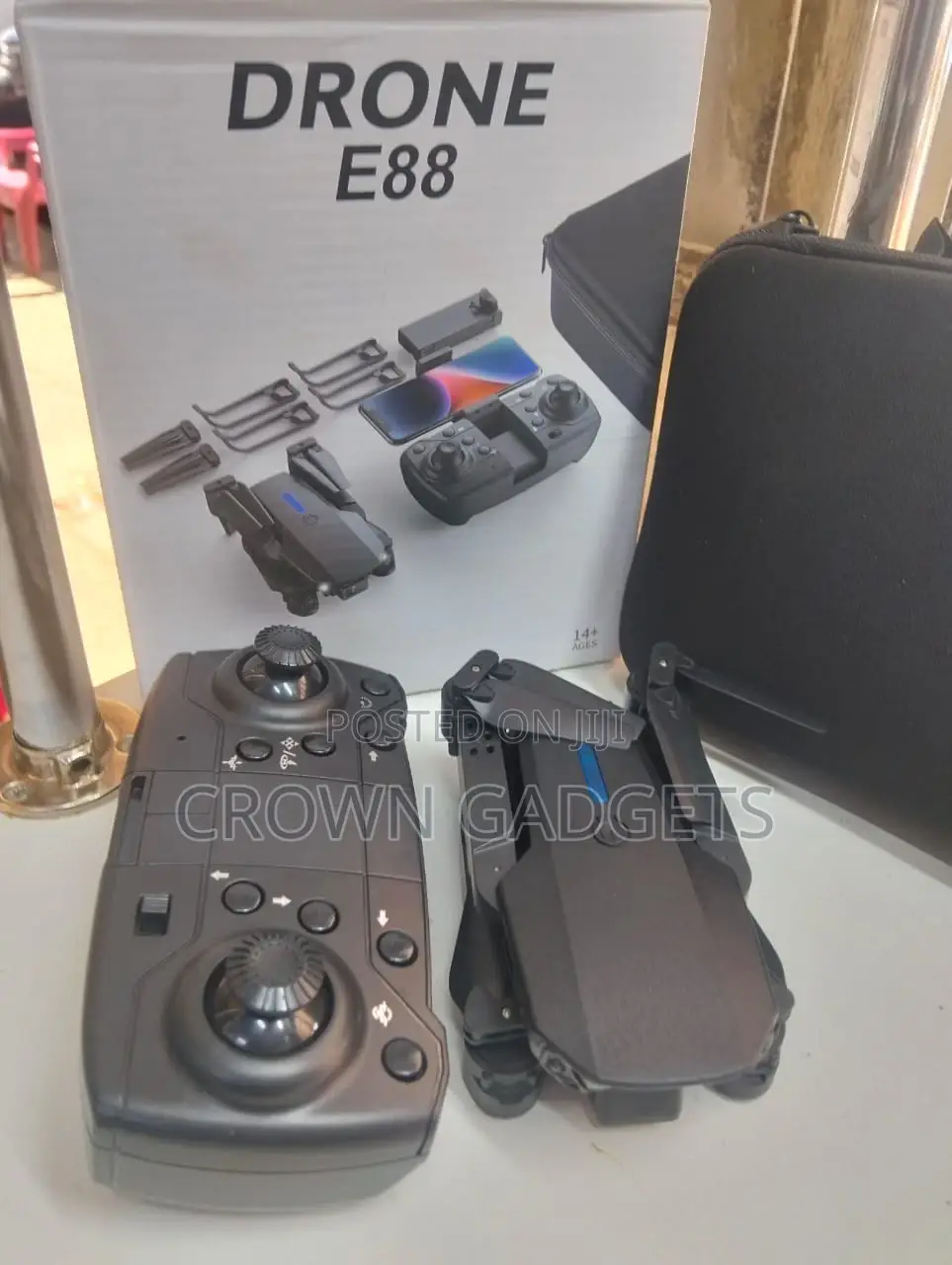 E88 Rc Drone Hd Camera Portable Foldable Quadcopter Toy
