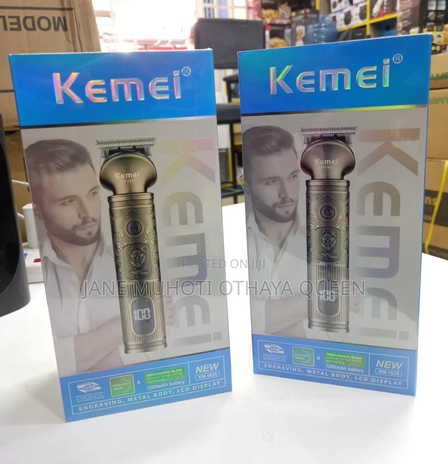 *Keme-1635*
Professional Hair Clipper 
Battery 1200mah
Usb Interface