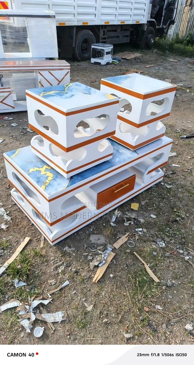 Table And Two Stools - main view