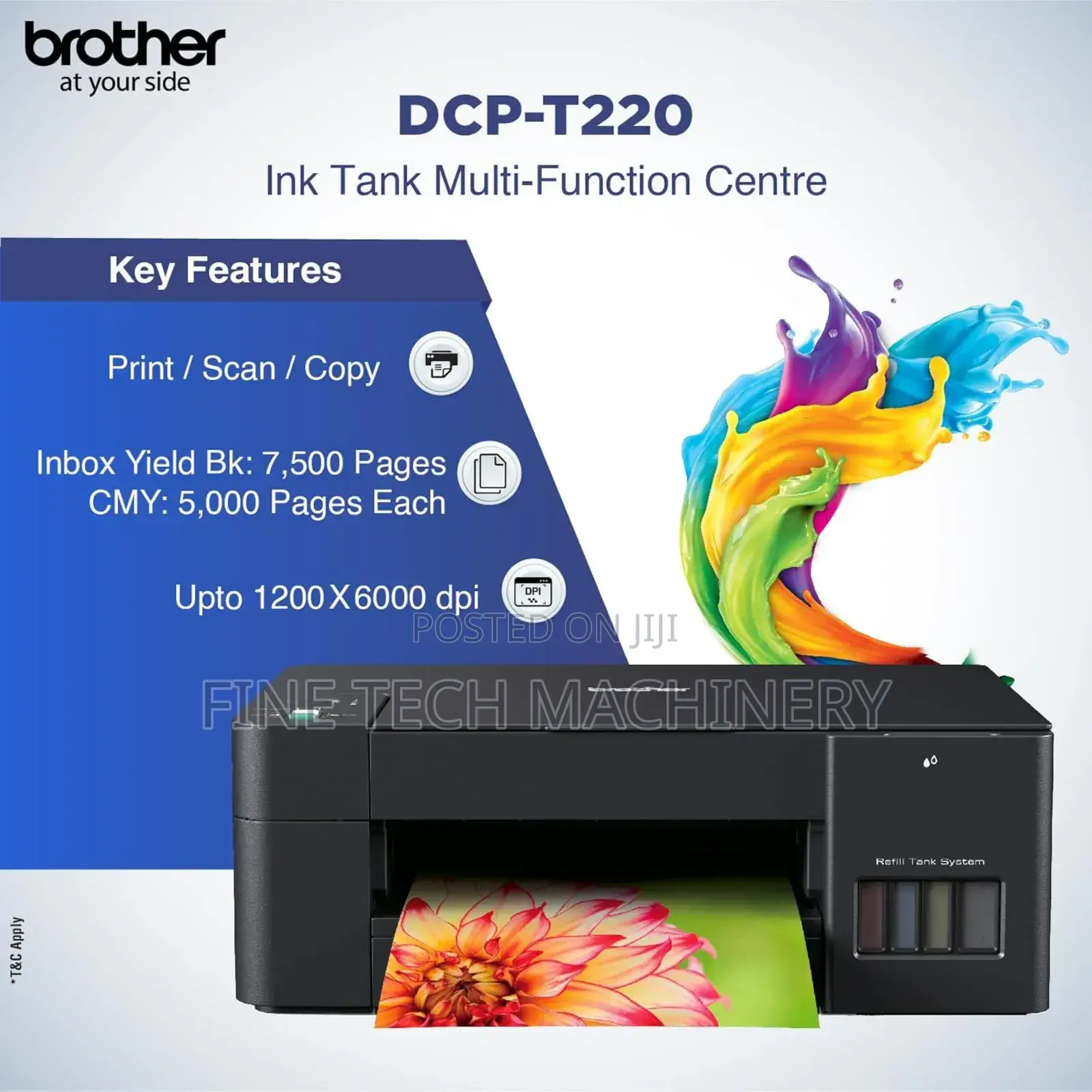 Brother Dcp-t220 All-in-one Ink Tank Printer.
