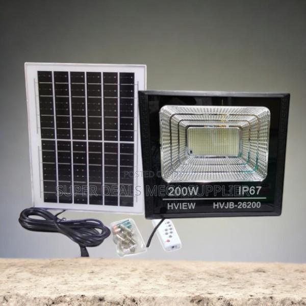 Outdoor Security 200 Watts Solar Flood Light Ip67 Dusk to Dawn