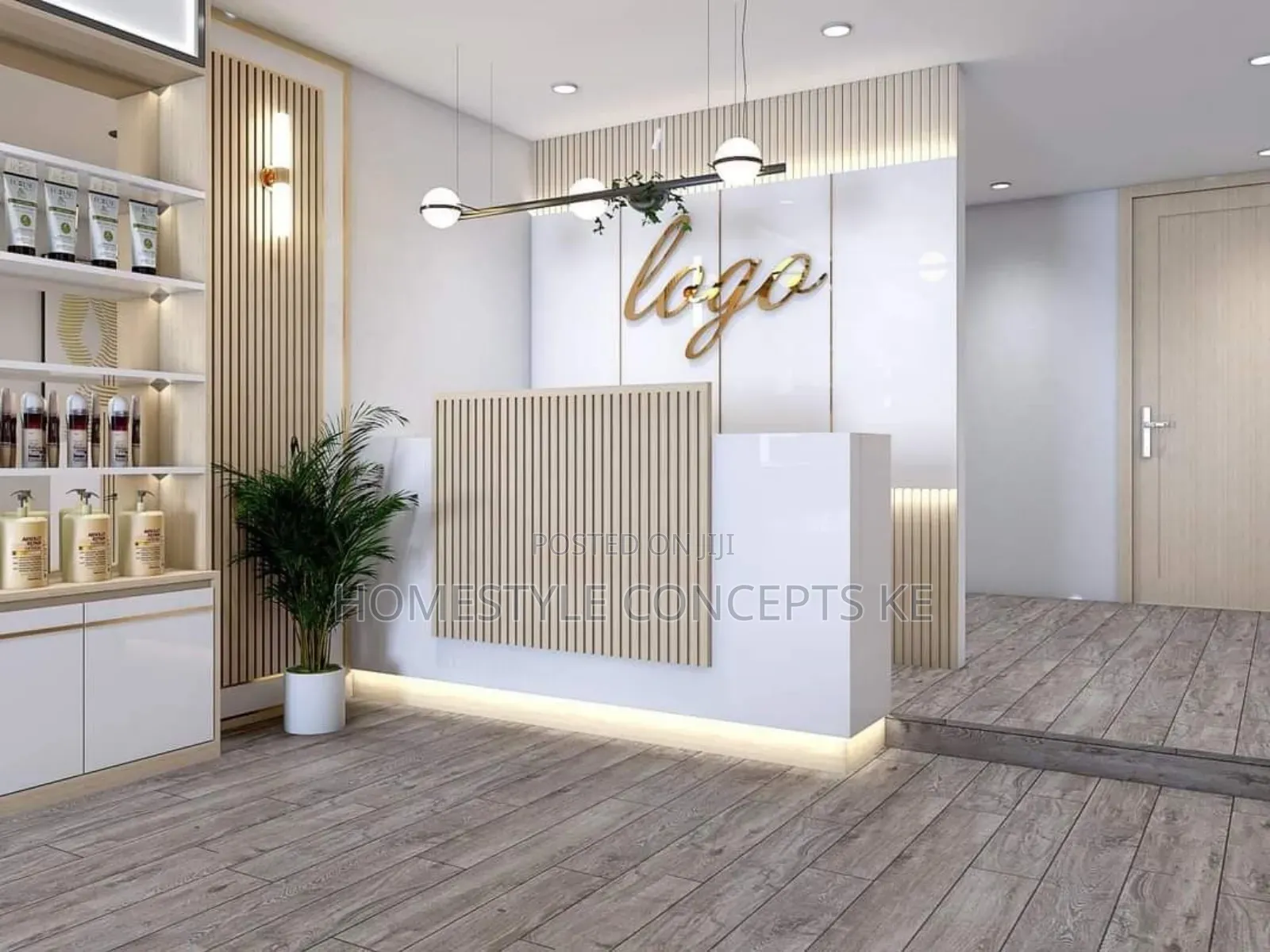 Reception Office Interior Design Renovation Partitions