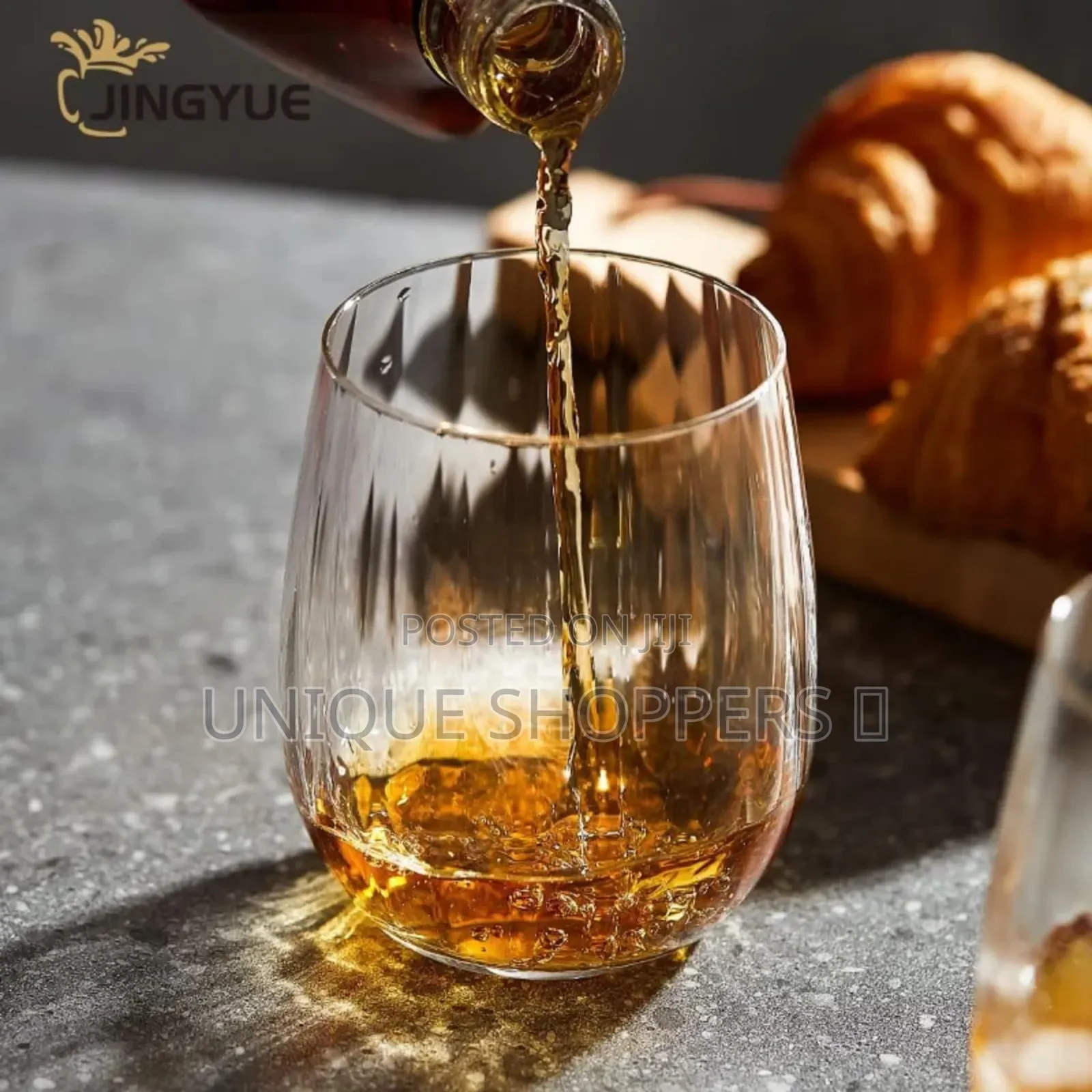 Short Ribbed Glasses