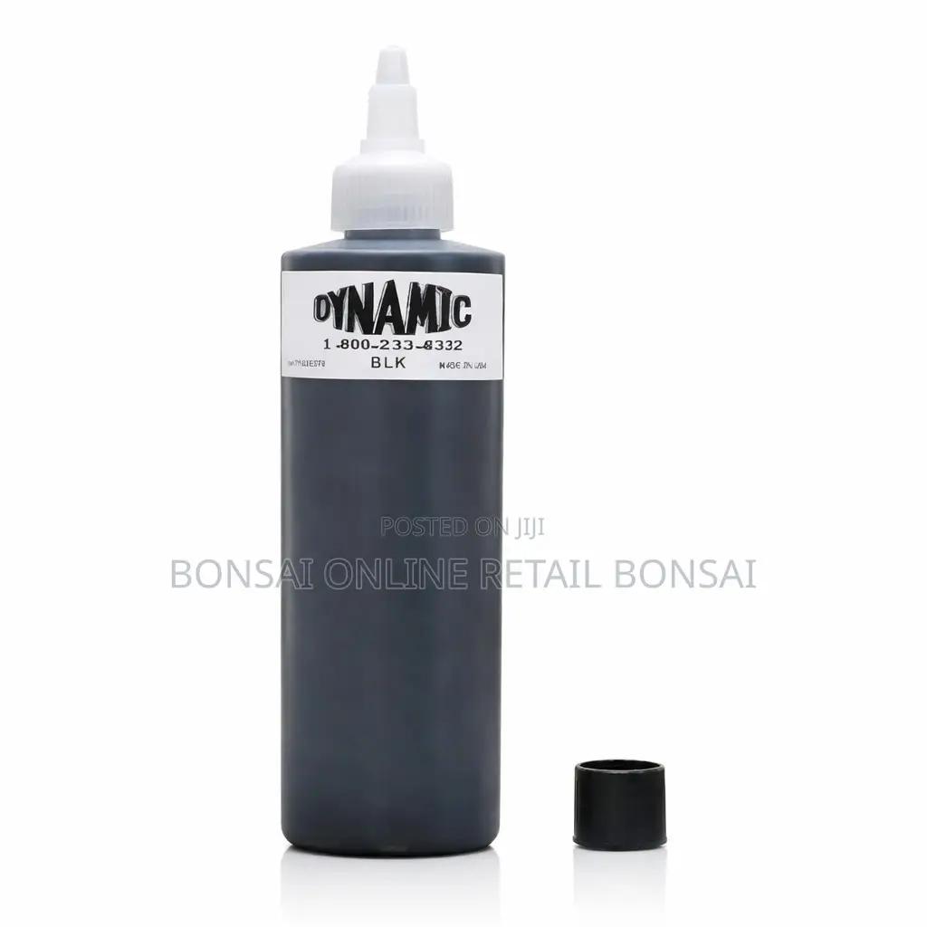 Dynamic Black Tattoo Ink 240ml – Professional Smooth Flow Pigment
