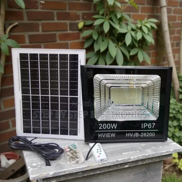 High Power 200w Watts Ip67 Dusk to Dawn Led Solar Flood Light Lamp