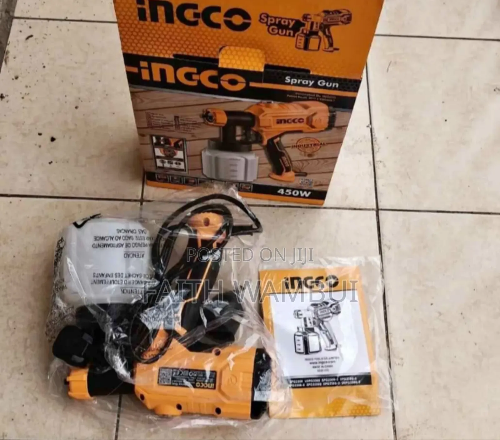 Professional Ingco 450 Watt Spray Gun Machine