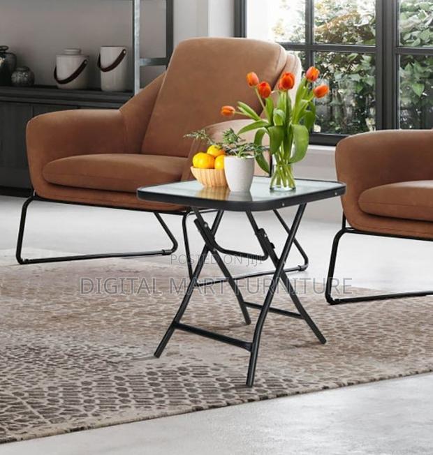 Foldable Black Table With Collapsible Legs - thumbnail 6