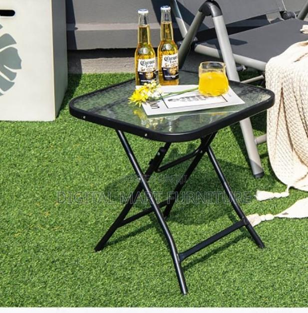 Foldable Black Table With Collapsible Legs - thumbnail 7