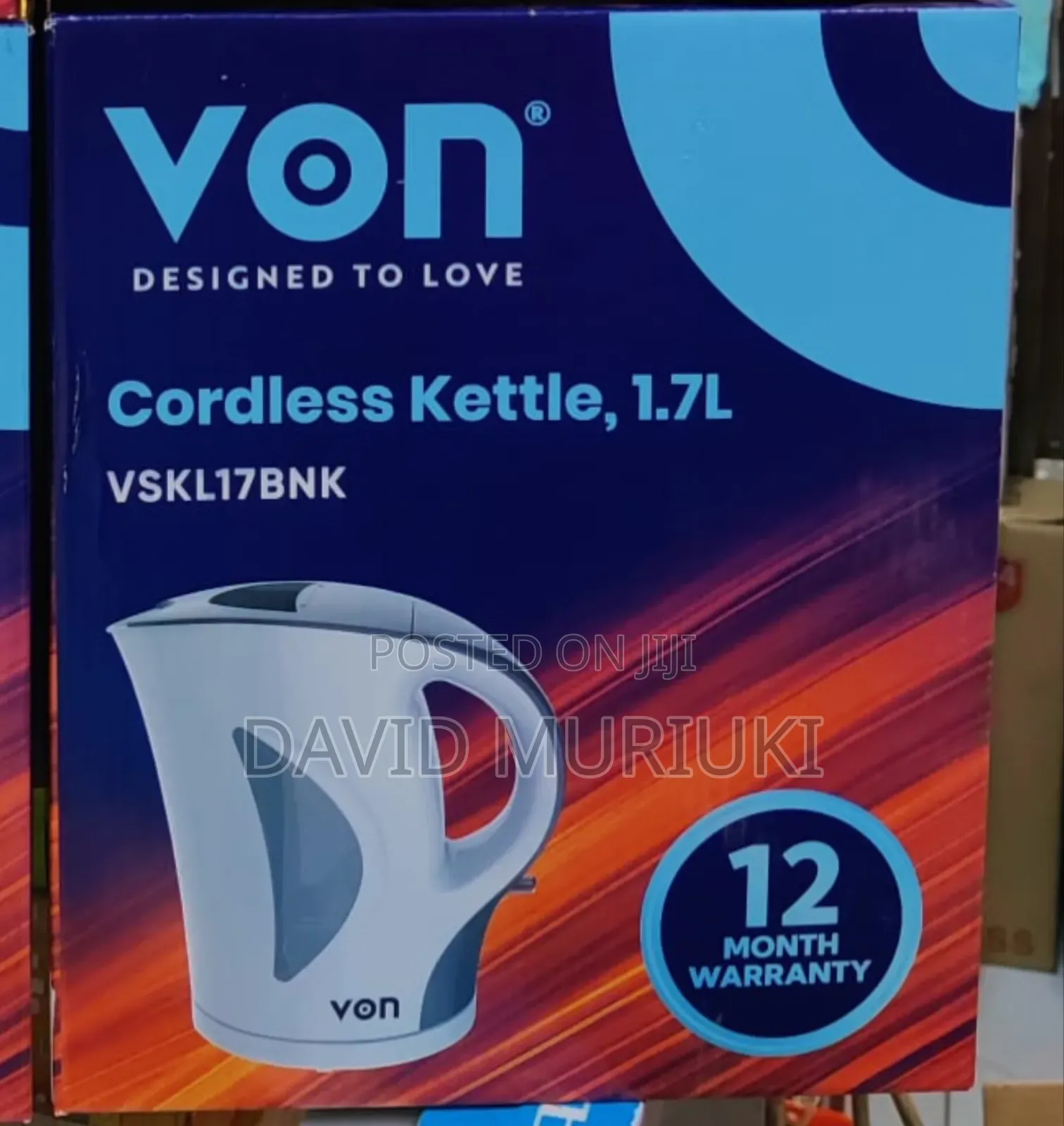 Von Cordless Kettle Available