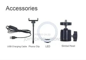 10 Inches Ring Light With a 2m Tripod Stand for Video and Photography