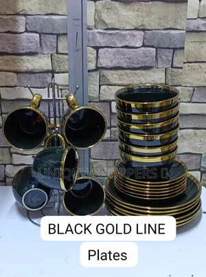 24pcs Ceramic Gold Dinner Set