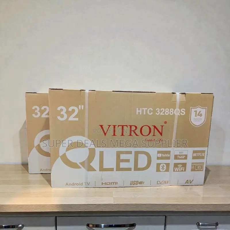 Modern Frameless Look Vitron 32 Inch Qled Smart Android Led Tv