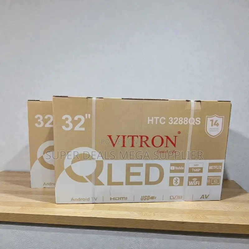 Modern Frameless Look Vitron 32 Inch Qled Smart Android Led Tv