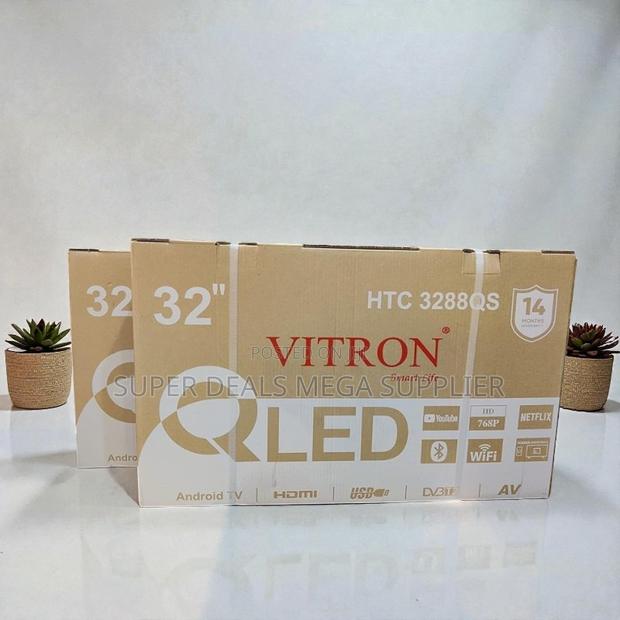 Youtube and Netflix Support Vitron 32 Inch Qled Smart Android Led Tv