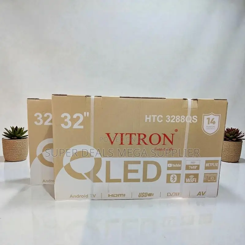 Youtube and Netflix Support Vitron 32 Inch Qled Smart Android Led Tv