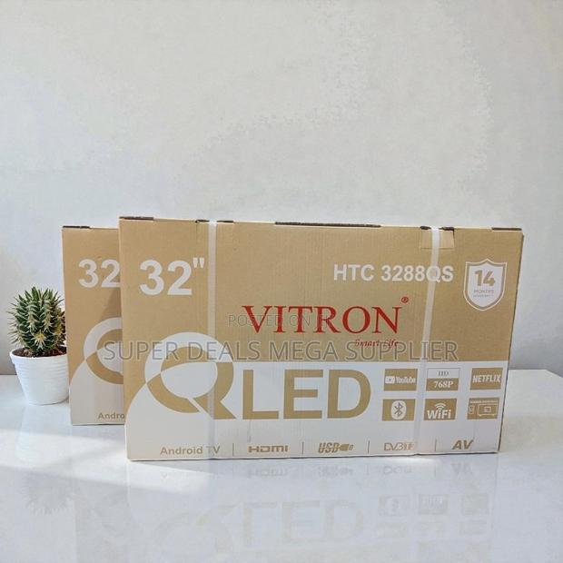 Bluetooth and Wifi Support Vitron 32 Inch Qled Smart Android Led Tv - thumbnail 2