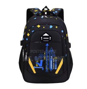 Geometric Pattern School Backpack - thumbnail 2