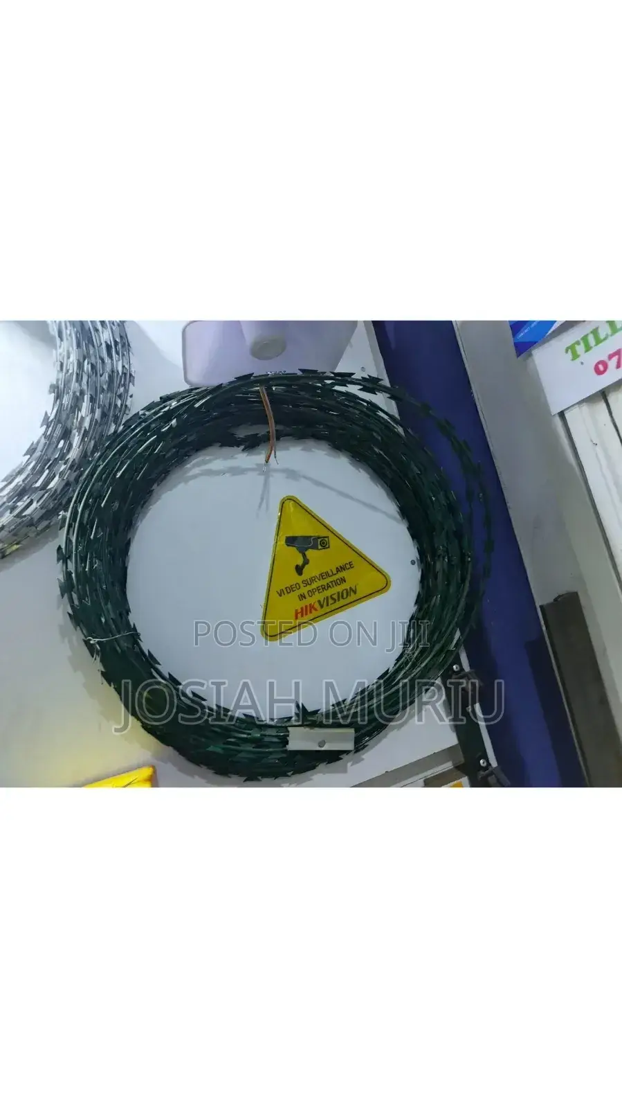 Galvanized Razor Wire 10metres -Green