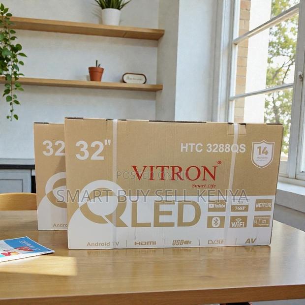 Modern Frameless Look Vitron 32 Inch Qled Smart Android Led Tv - thumbnail 2
