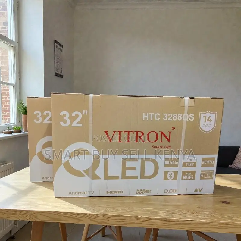 Built-in Decoder Vitron 32 Inch Qled Smart Android Led Tv